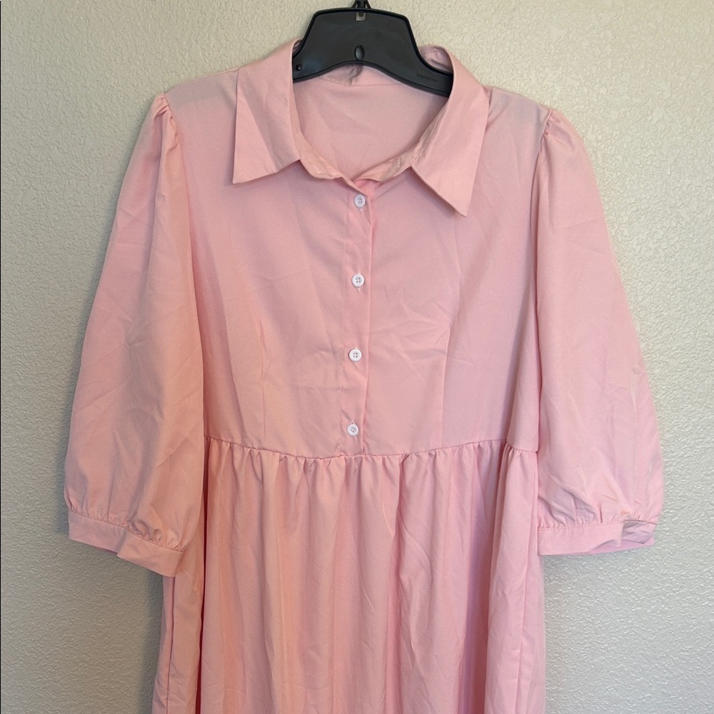 SHEIN Light Pink Long Sleeve Dress - Picture 6 of 6
